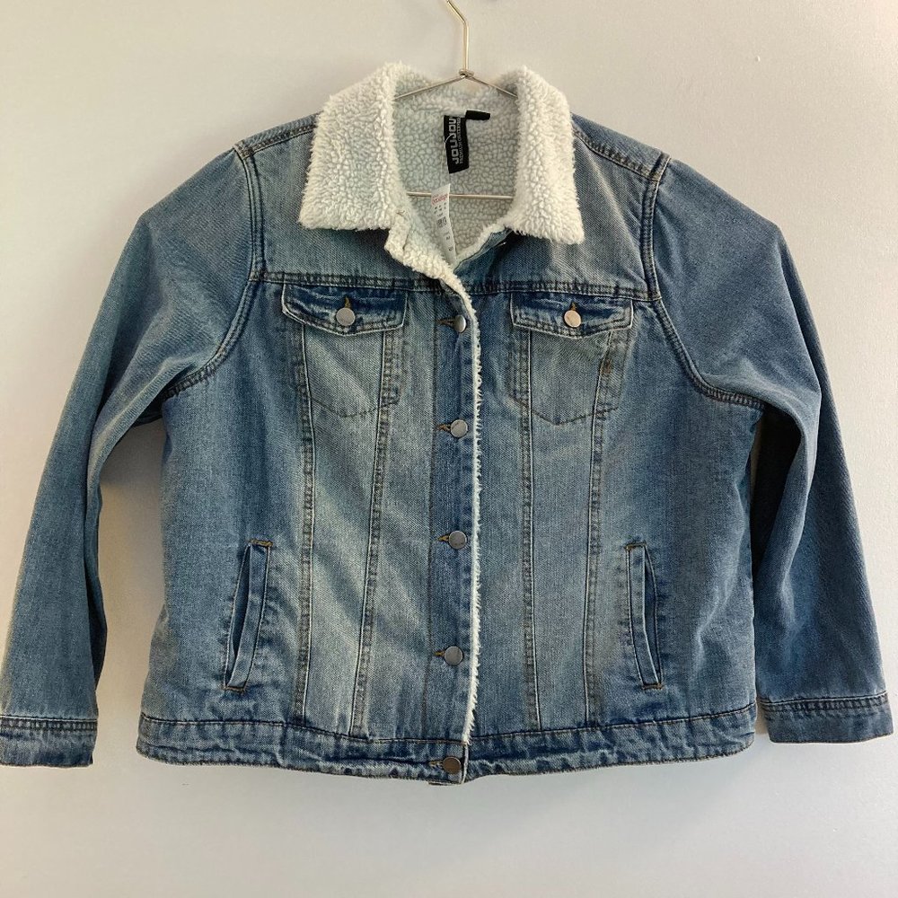 Sherpa Denim Jacket 1X NWT